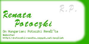 renata potoczki business card